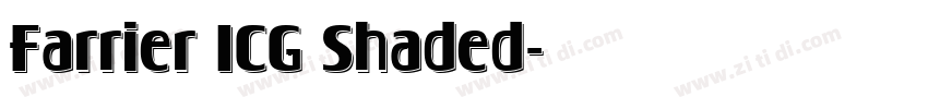 Farrier ICG Shaded字体转换